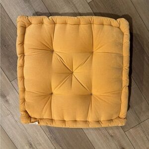 Urban Outfitters Mustard Floor Pillow